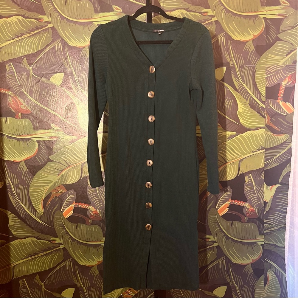 midi long sleeve sweater dress.